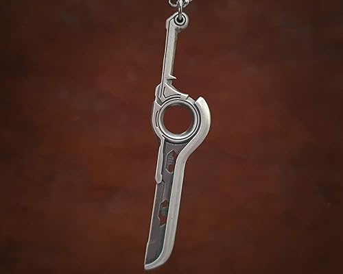 Miniatura 2 de Baldur Jewelry - Collar de espada Monado de Crónicas Xenoblade - Collar con colgante Xenoblade - Mercancía de espada Shulk Xenoblade - Colgante de