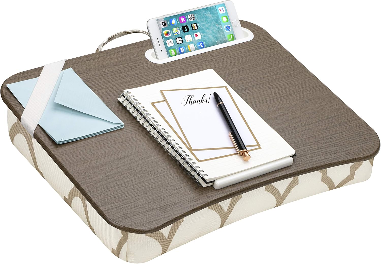 LapGear Designer Lap Desk with Phone Holder and Device
