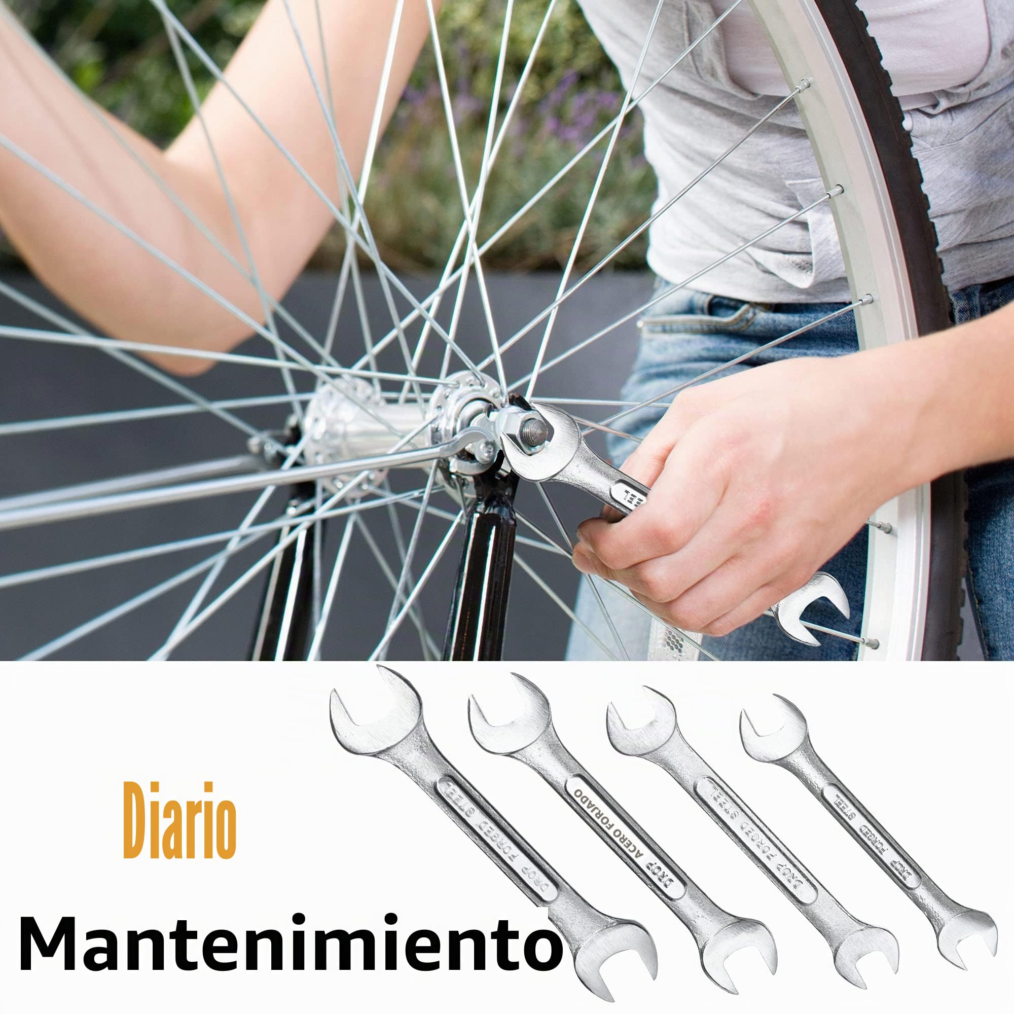 DOWELL Kit de Herramientas Mecánicas y Manuales de 61 Piezas Con Caja de Plástico