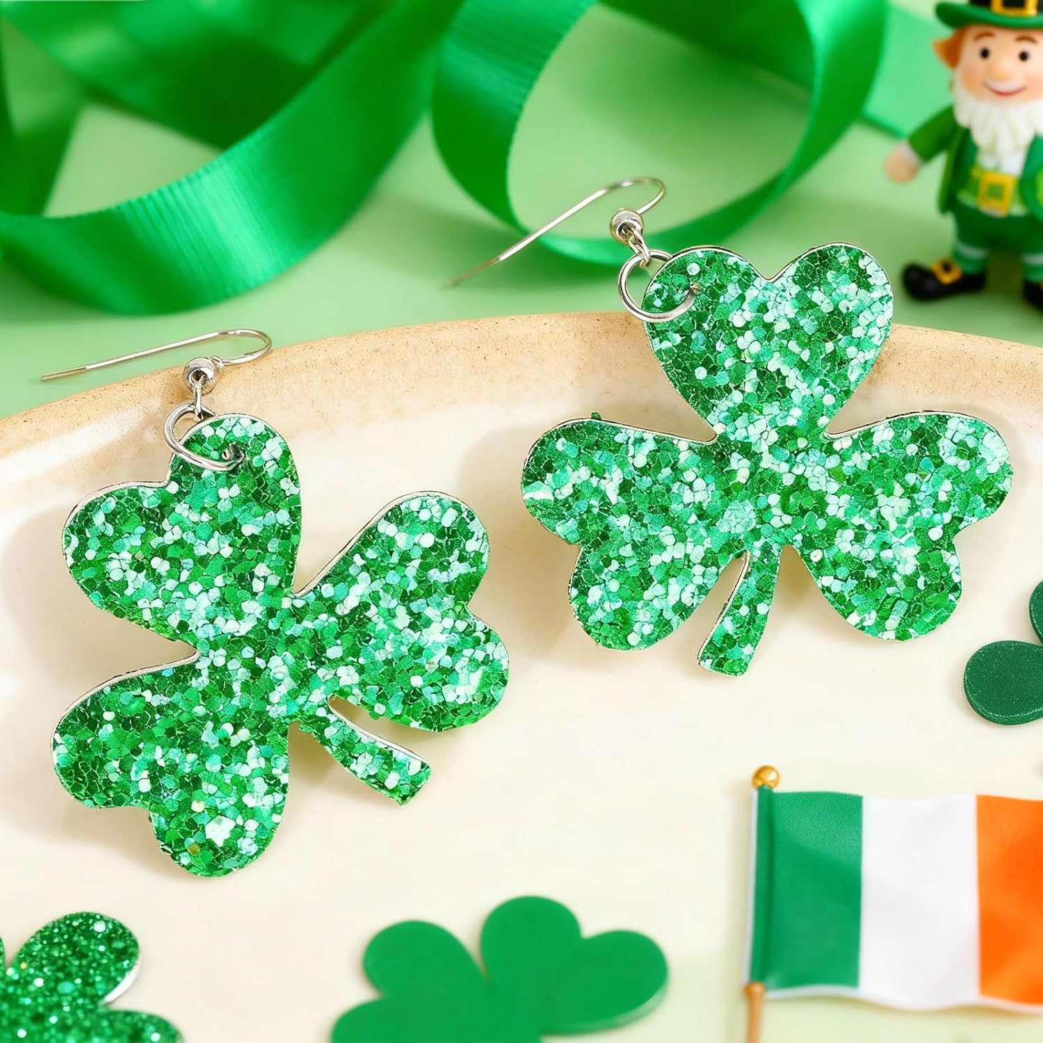 St Patricks Day Accessories Shamrock Earrings for Women St. Patty's Days Green Irish Earrings Jewelry St Patricks Day Shirt Women Outfits - Image 5