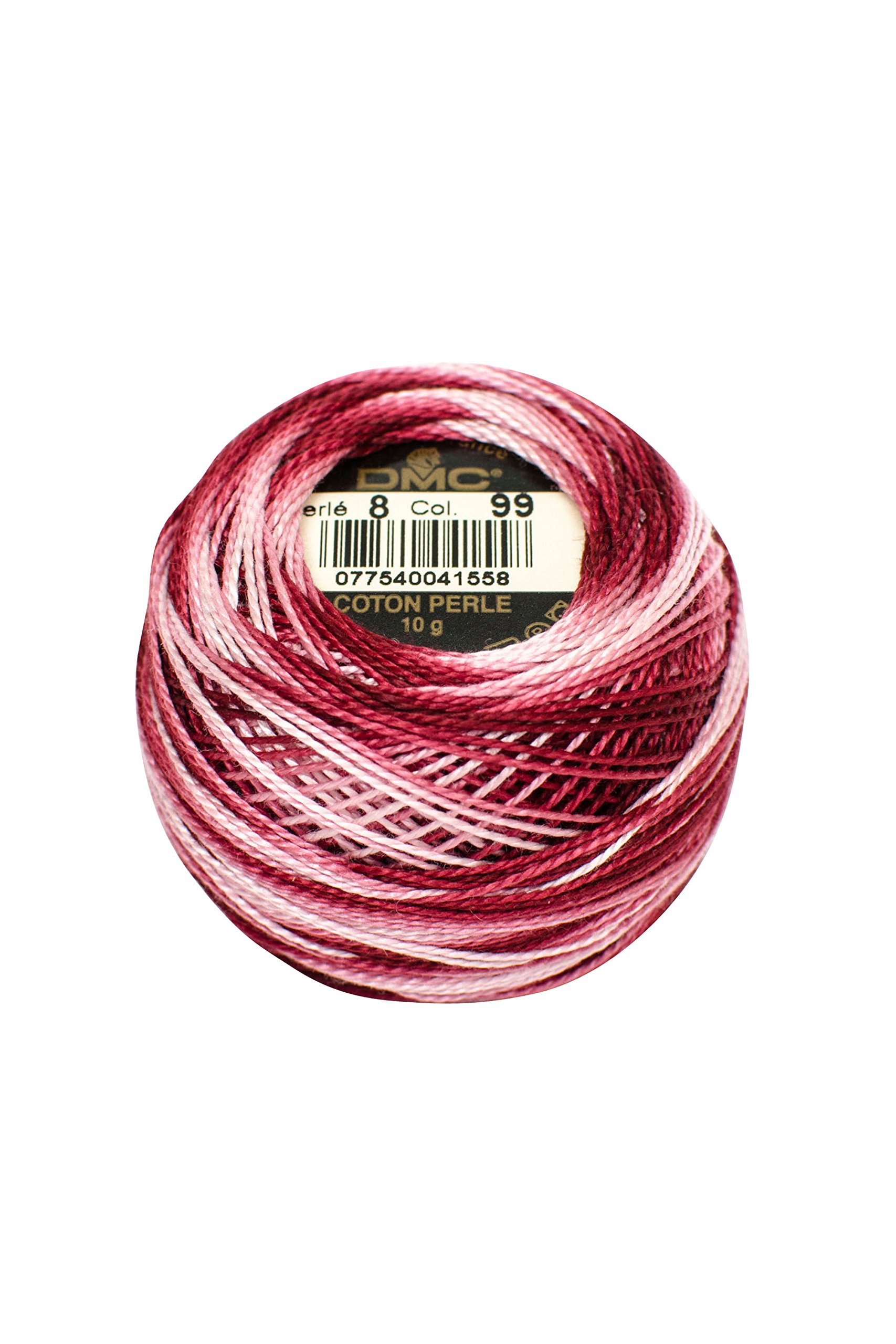 DMC Pearl Cotton Ball Size 8 87yd, Variegated Mauve — image 1