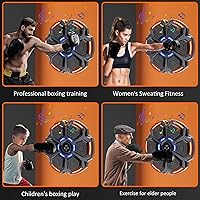Vista 8 de Music Boxing Punching Machine for Adults - 9 Modes & 9 Speeds, Bluetooth Music Punching Machine with Gloves, Electronic LED Boxing Training