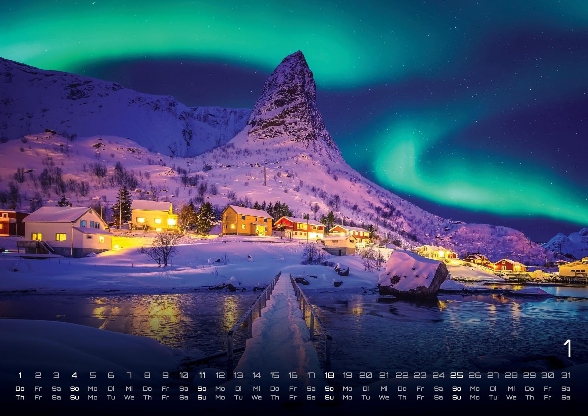 Polarlichter - grandiose Naturschauspiele - 2026 - Kalender DIN A3: Der Wandkalender mit den schönsten Motiven der Polarlichter im hohen Norden für das Jahr 2026 im Format DIN A3 (ca. 42 x 30 cm)!