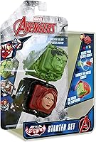 Vista 14 de Marvel Avengers - Paquete de 2 cubos de batalla Capitán América VS Black Panther, libera poder, ataque de lanzamiento, 2 cubos y 6 fichas, sistema