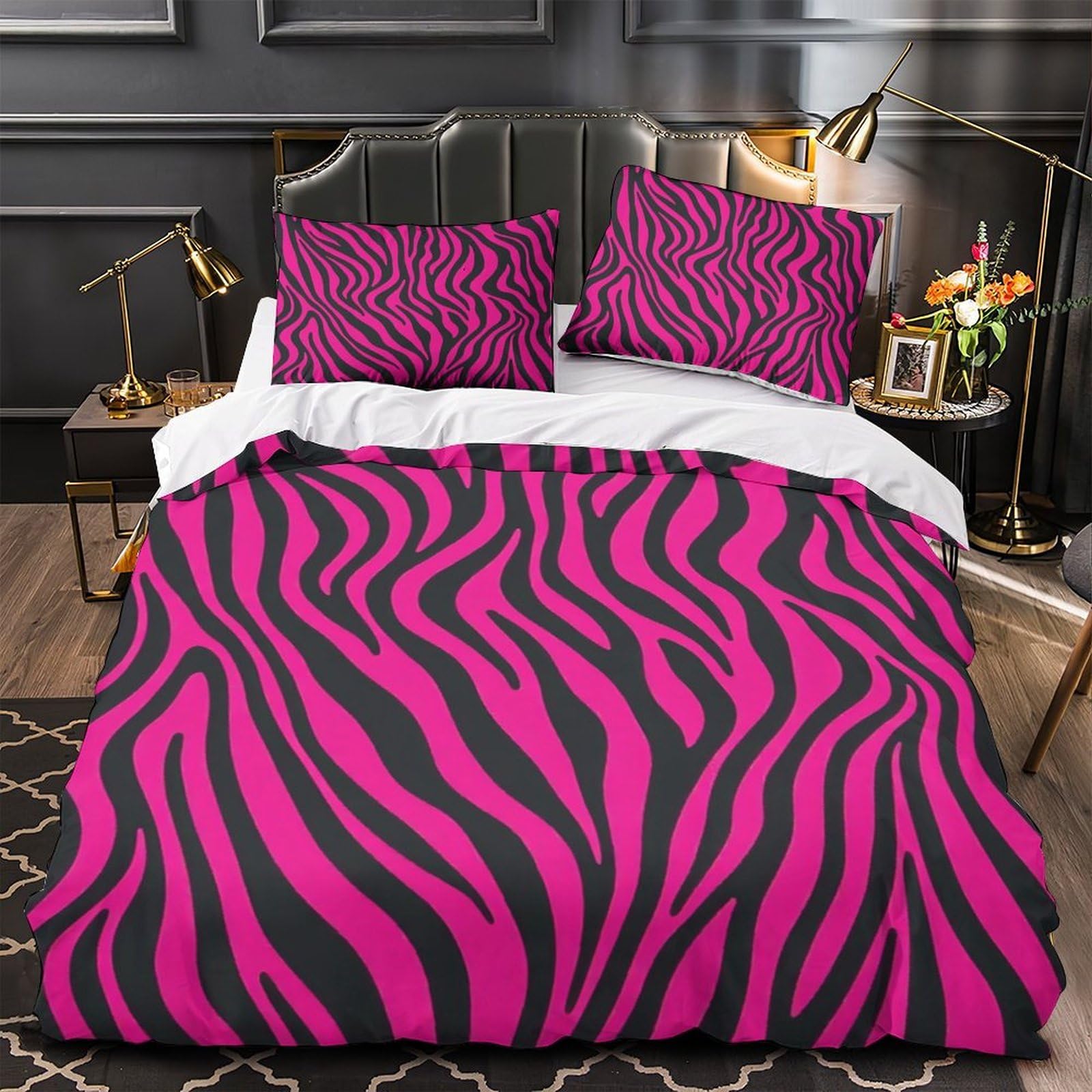 Housse de couette zèbre super douce pour relooker une chambre d'ado ou un studio