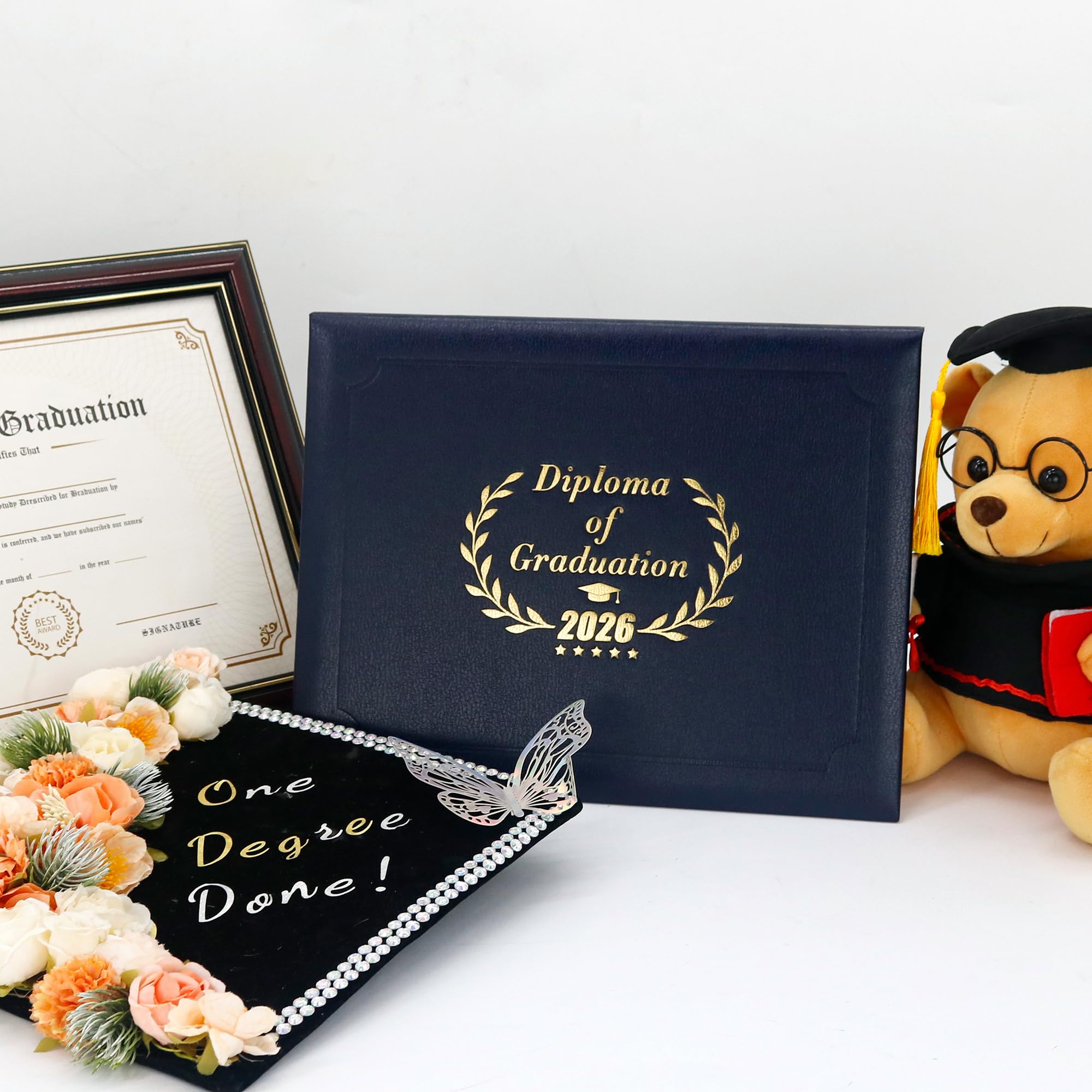 Amazon | GraduatePro 卒業証書カバー クラス 2026年 8.5x11 証明書