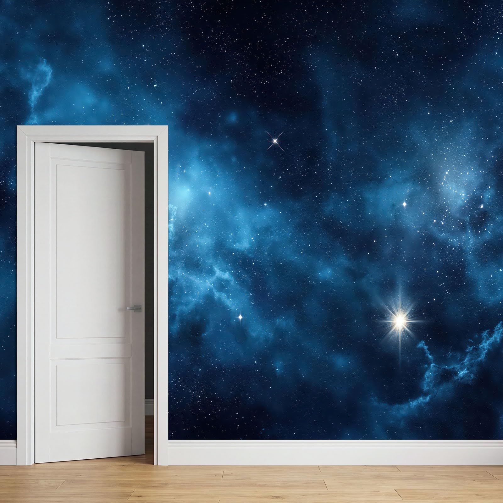 Générique Panoramiczna tapeta 400 x 280 cm Oniryczny wszechświat gwiaździste niebo mgławica włóknina XXL fototapeta dekoracja ścienna gobelin do salonu sypialnia - tapeta Trompe l'eil efekt 3D