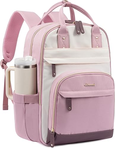 LOVEVOOK Mochila para computadora portátil para mujer, mochilas de viaje, bolsa antirrobo, bolsa de mochila, bolsas de computadora con USB,