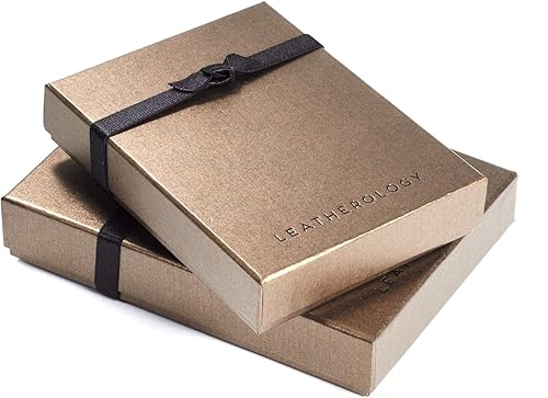 Miniatura 6 de Leatherology - Funda tipo cartera para tarjetas de crédito para hombre, cartera Rfid, talla única