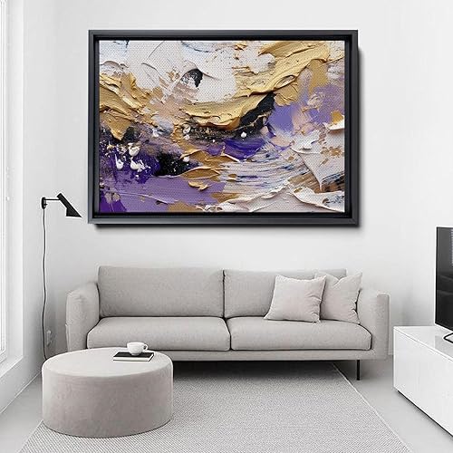 Miniatura 4 de Abstract Horizons, Canvas Painting - Fusion of Acrylic and, Creating Captivating Wall Art