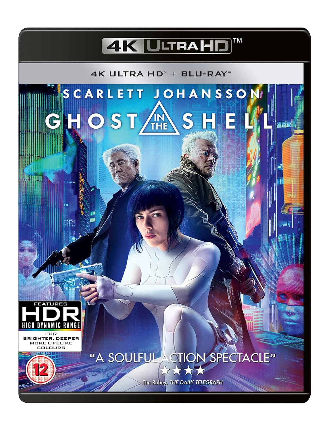 GHOST IN THE SHELL 4K UHD + digital download [Blu-ray] [2017] [Region Free]