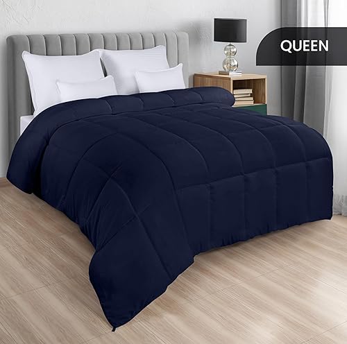 Vista 19 de Utopia Bedding Edredones tamaño King, relleno de edredón para todas las estaciones, edredón alternativo de plumón cosido en caja con pestañas