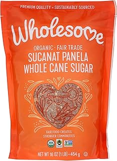 Wholesome Organic Sucanat, USDA Certified Organic, Non-GMO, 16 Oz