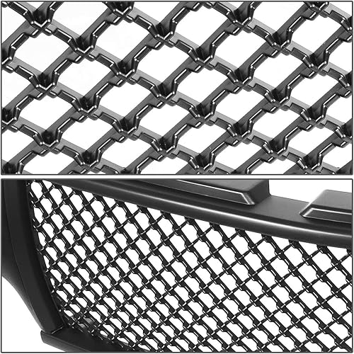 Miniatura 3 de DNA MOTORING GRF-001-T1-MBK Rejilla de parachoques delantero de malla de diamante sin insignias compatible con Silverado 1500 2500 99-02, 00-06