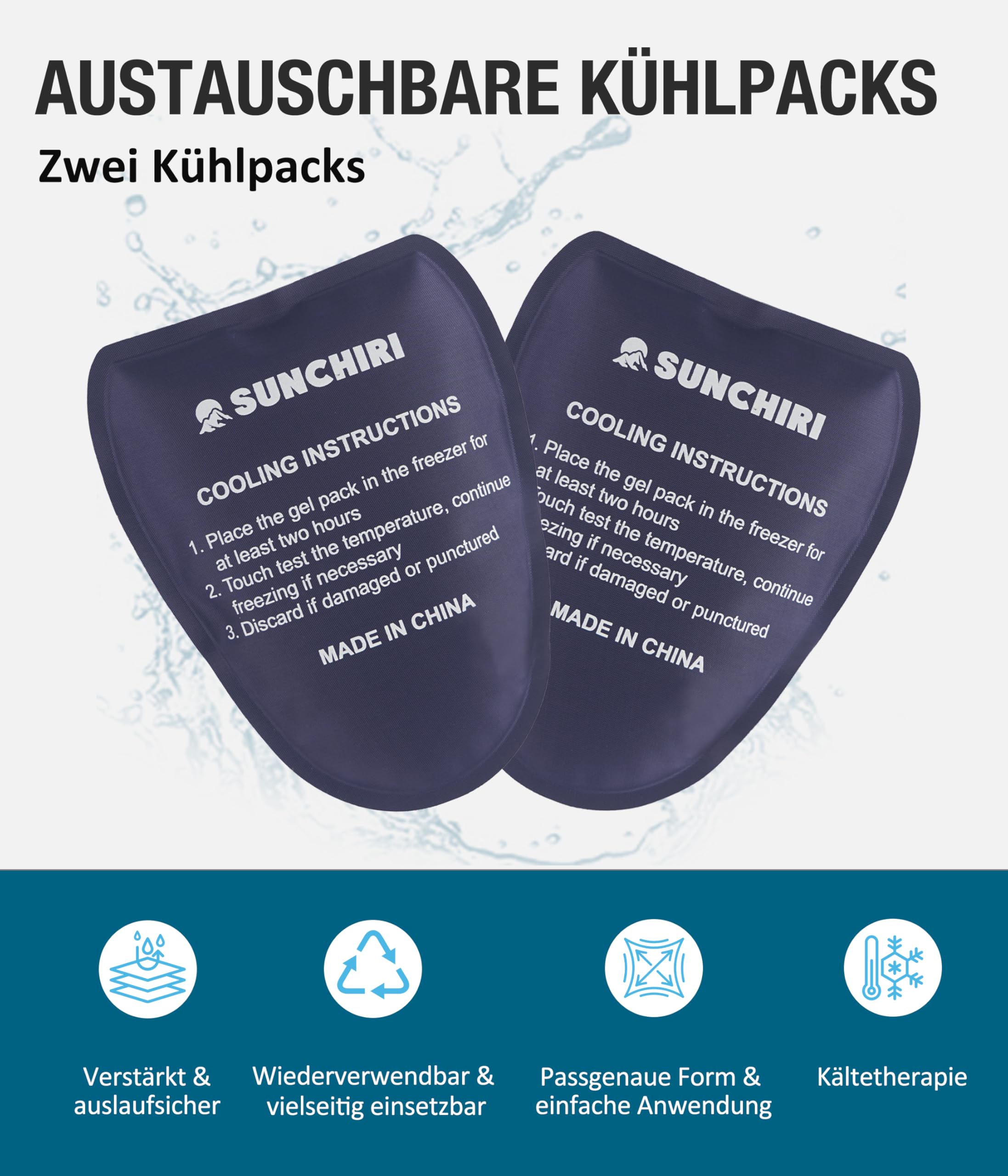 Vasektomie Unterwäsche, Boxershorts Herren mit 2 Kuehlakkus Fuer Hodenunterstuetzung & Scrotal-Schmerzlinderung, Unterhosen mit Reissverschlusstasche 2 Pack (M- XL)