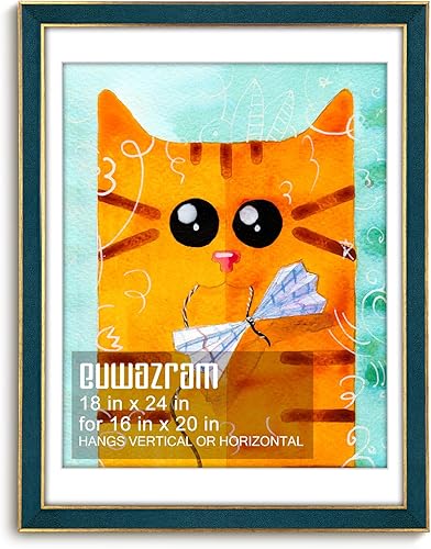 Miniatura 133 de Marco de gamuza de 10 x 13 pulgadas, marco individual, elegante marco verde de 10 x 13 pulgadas con paspartú para fotos de 8.5 x 11 pulgadas, para