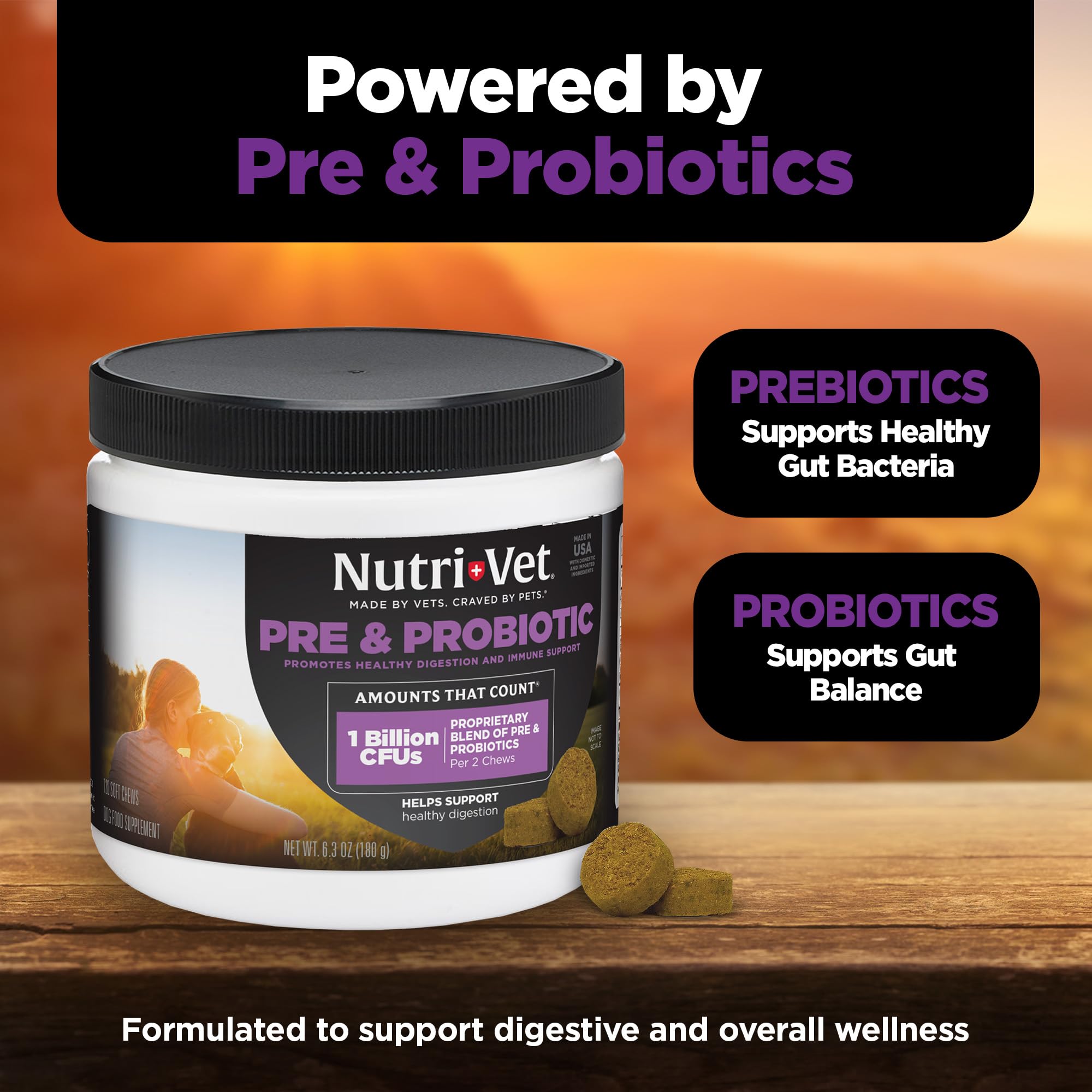 Nutri-Vet Pre & Probiotics for Dogs, Dog Probiotics, 120 Soft Chews — Amazon image 5