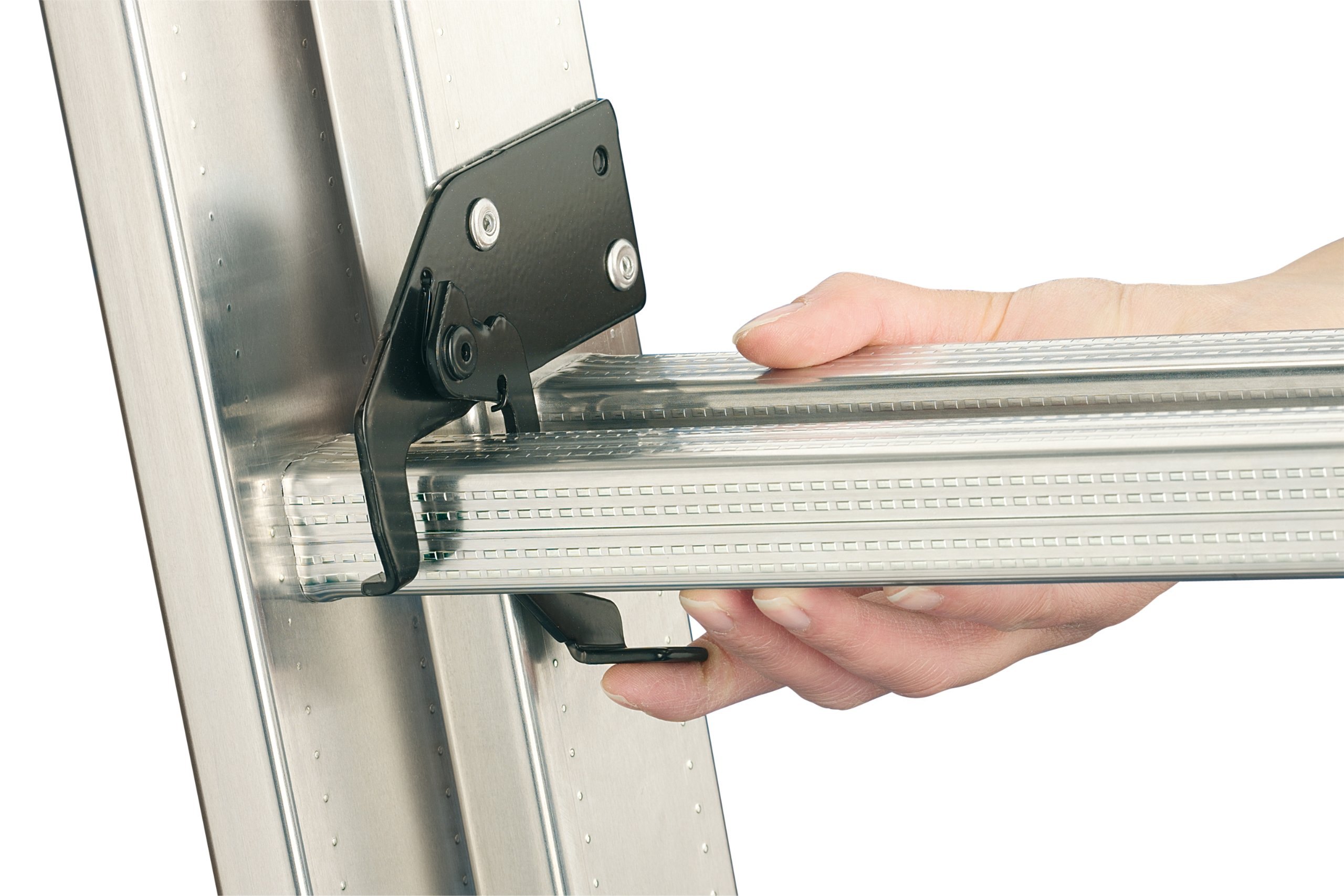 Hailo ProfiStep duo, 2-teilige Alu-Schiebeleiter, 2x12 Sprossen, Leiternteile einzeln verwendbar, belastbar bis 150 kg, made in Germany, 7212-001