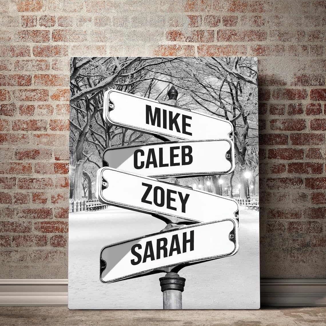 Personalized Family Names Date Of Birth Vintage Street Sign