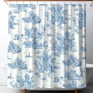 Amazon.com: Mindsoft Vintage French Toile Shower Curtain 72x72 Inch ...