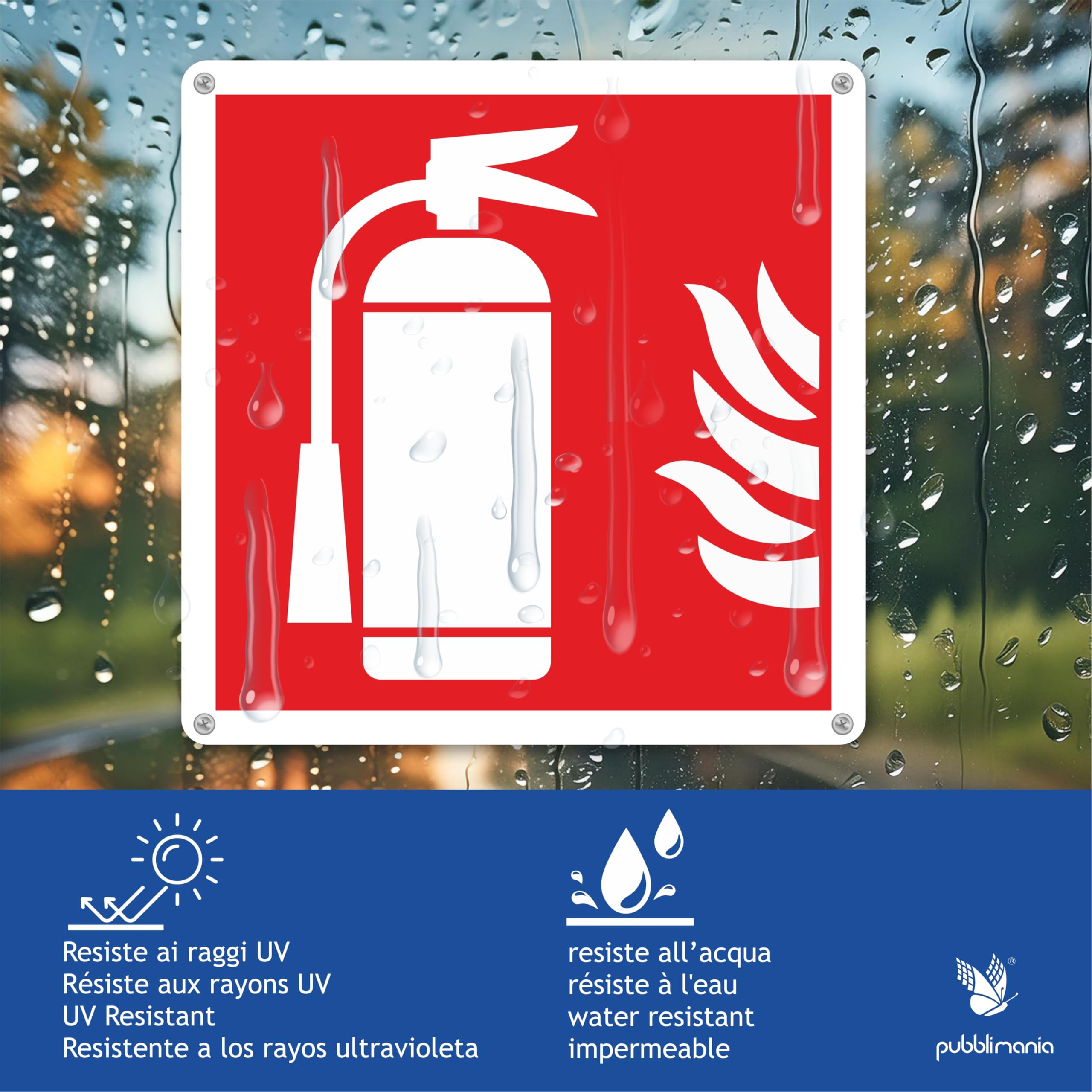Pubblimania Kurierschild Aus Aluminium – 3 Mm Dick, 15x20 Cm, Für Außen & Innen, Wetterfest