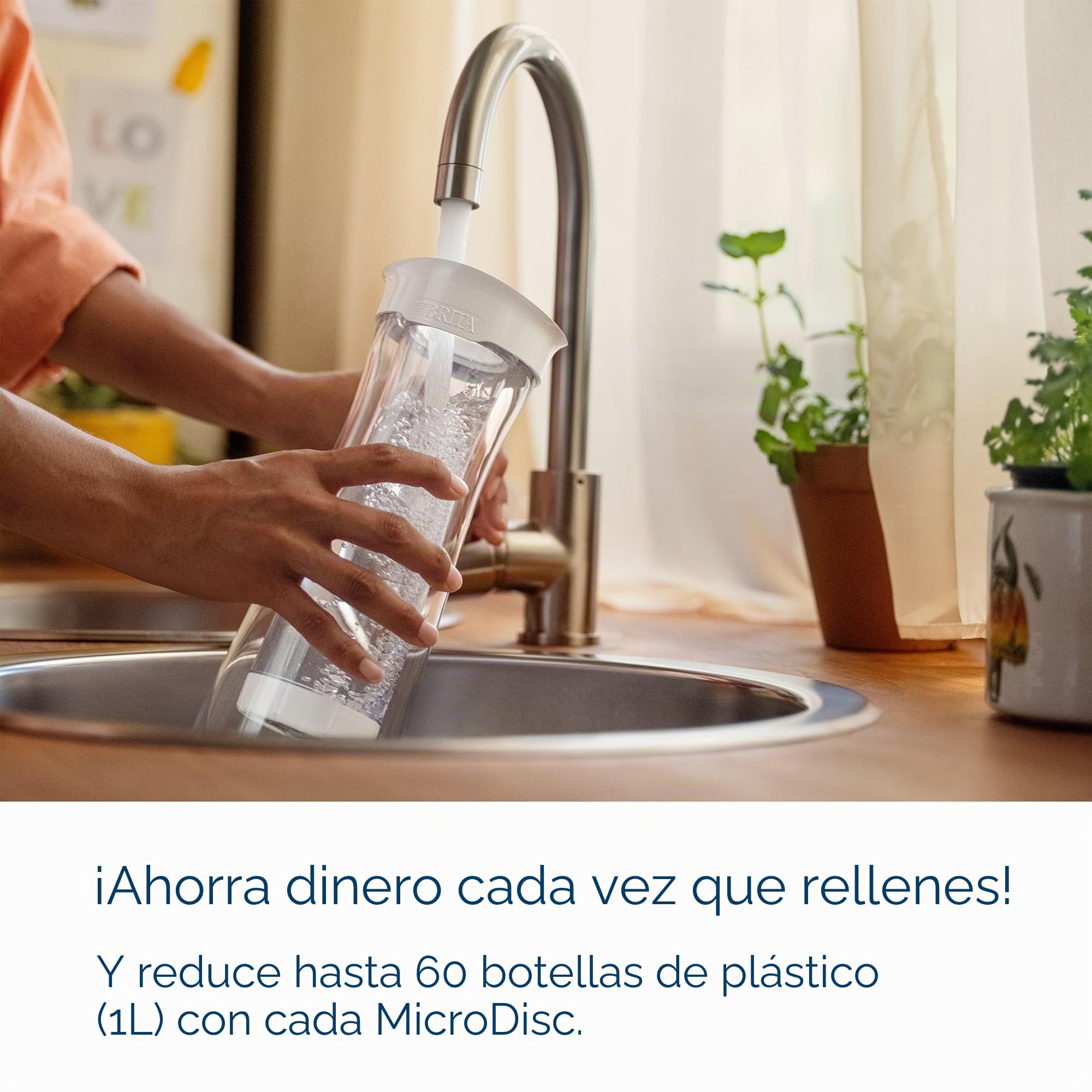Brita Fill&Serve - Botella con filtro 1.3 L, color blanco y grafito