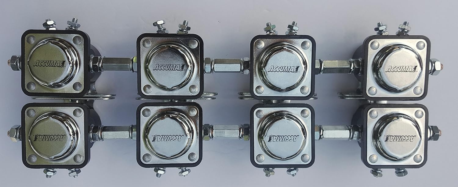 Accumax solenoids set of 8 with coupling nuts Included low