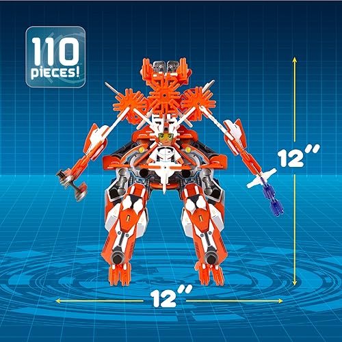 Miniatura 6 de Robot | Modelo de acción Robot Mech | Construye tu propio juguete, juegos de construcción STEM para niños, niñas y niños de 6 a 10 años en adelante