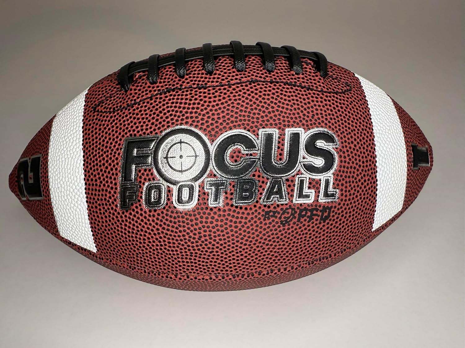 Focus Football - Concentration Training System - Leather Ball with Numbers for Improved Youth Catching Performance