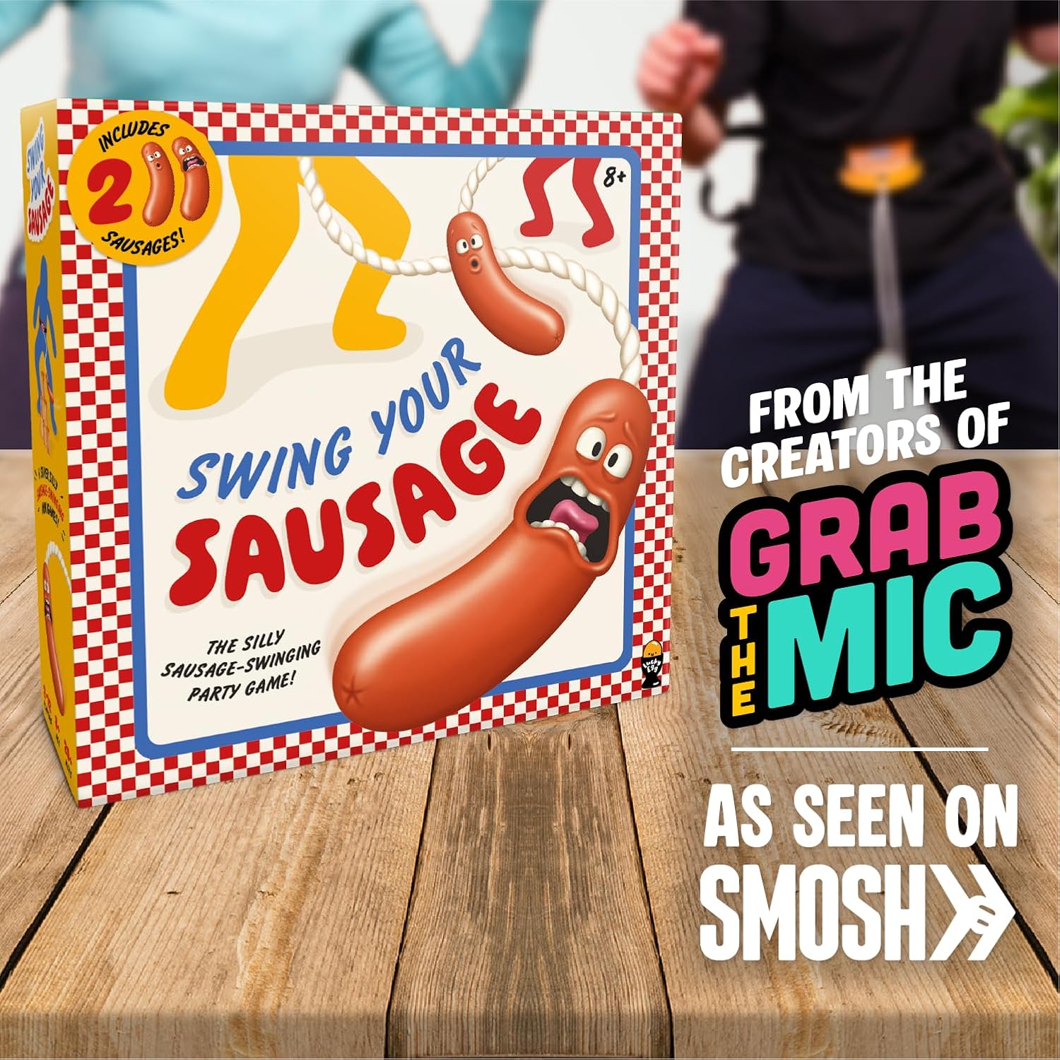 Lucky Egg Swing Your Sausage - Hilarious Family Party Game - Indoor Games for Adults and Kids - Perfect for Family Gatherings, Birthdays, and Bachelorette Party Games for Adults Game Night