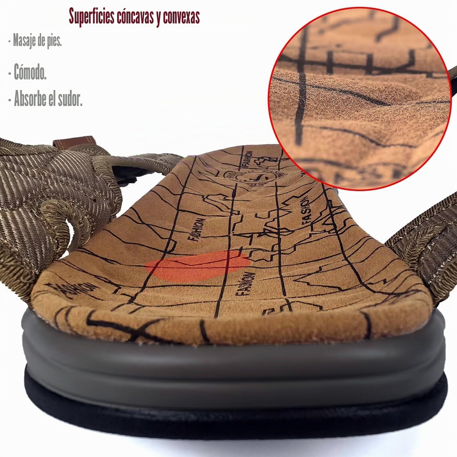 Sandalias Deportivas de Cuero para Hombre Verano Punta Abierta Sandalias de Trekking