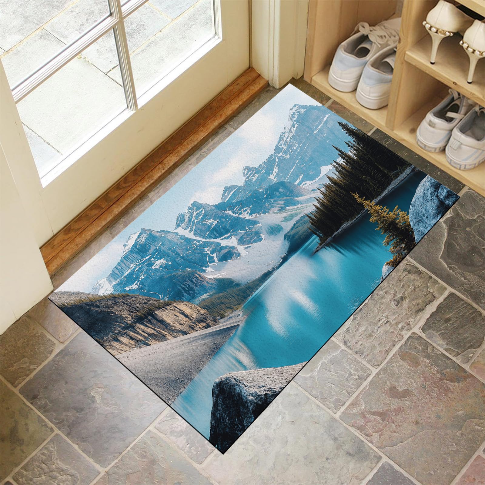 Tapis antidérapant résistant pour sols mouillés paillasson 50x80