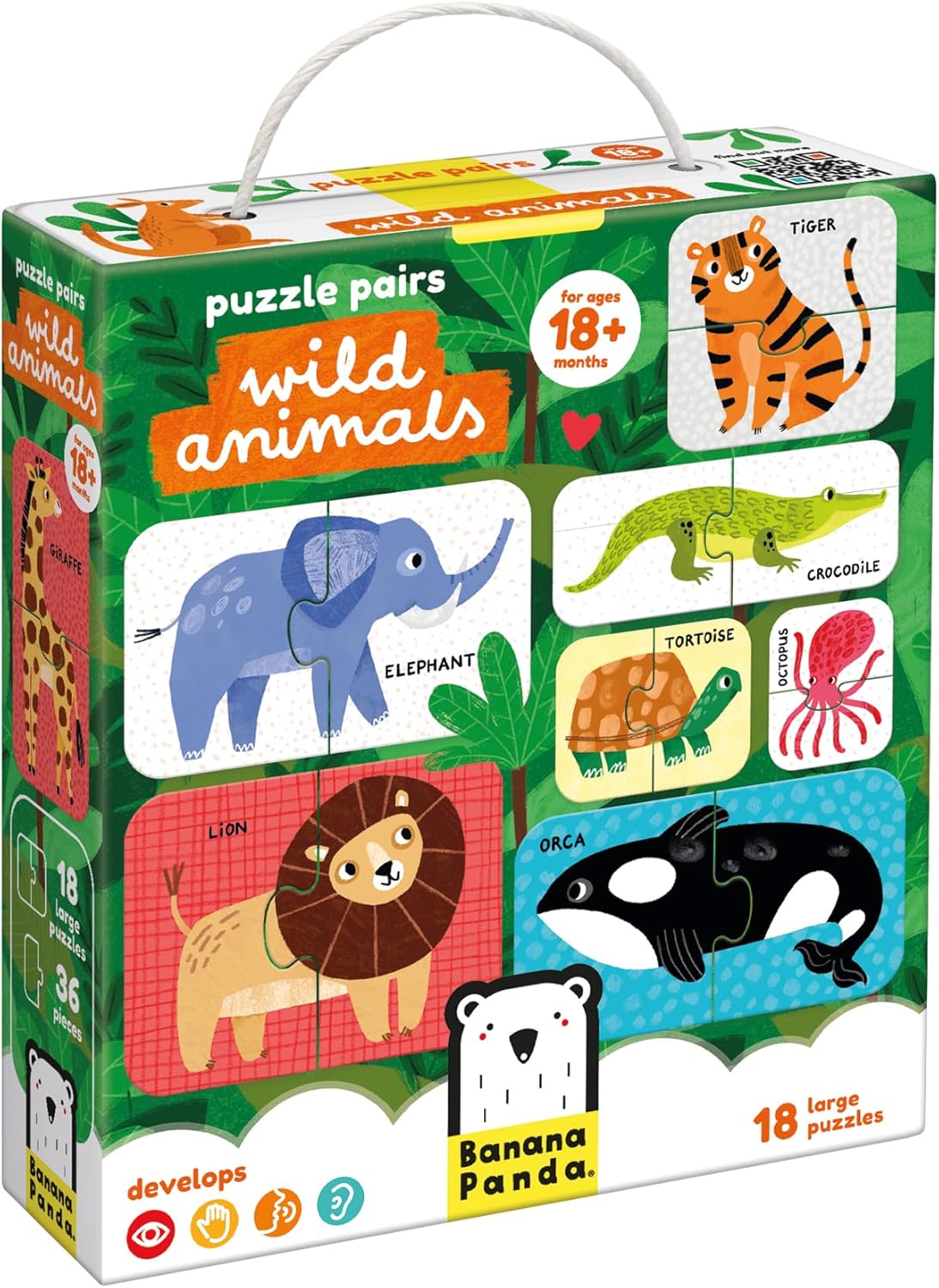 Puzzle Pairs Wild Animals 18m+ Toddler Puzzle
