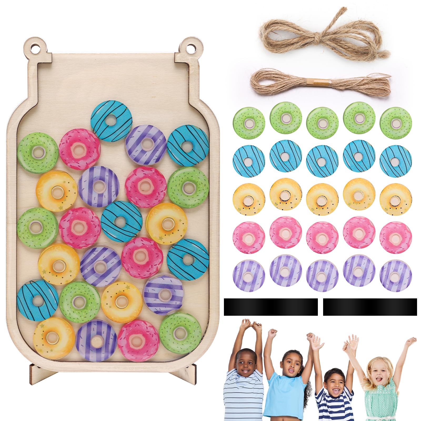 Reward Incentive Jar with Stars, Winspeed Stars Incentive Jar for Class Reward Behavior Chart for Children Rewards Incentive Behavior Reward System for Kids