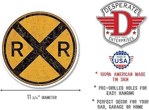 Miniatura 2 de Letrero de metal redondo de 12 pulgadas de estilo vintage
