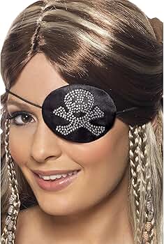 Amazon.com: Smiffy's Pirates Eyepatch, Black and Silver