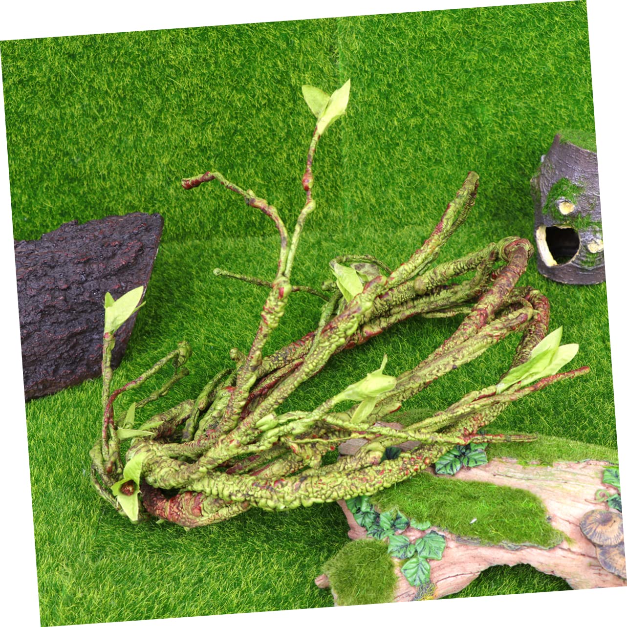 DOITOOL 3piezas Planta Artificial De Enredadera para Terrario De Reptiles Decoración Flexible y Resistente Altas Temperaturas para Creación De Paisajes Hogares y Hábitats De Reptiles