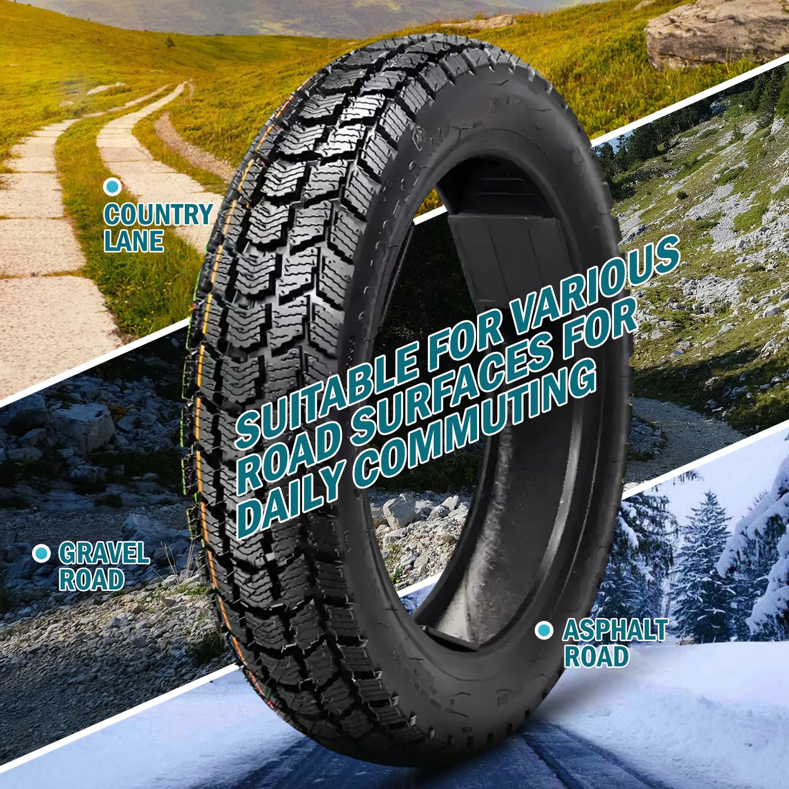 Ulepszone opony Tyre 3.50-12 do rowerów typu dirtbikes, 8PR 64J, opona dętkowa (TT), głęboki profil V dla optymalnej przyczepności na każdym terenie, odporność na przebicie, maksymalna nośność 280 kg