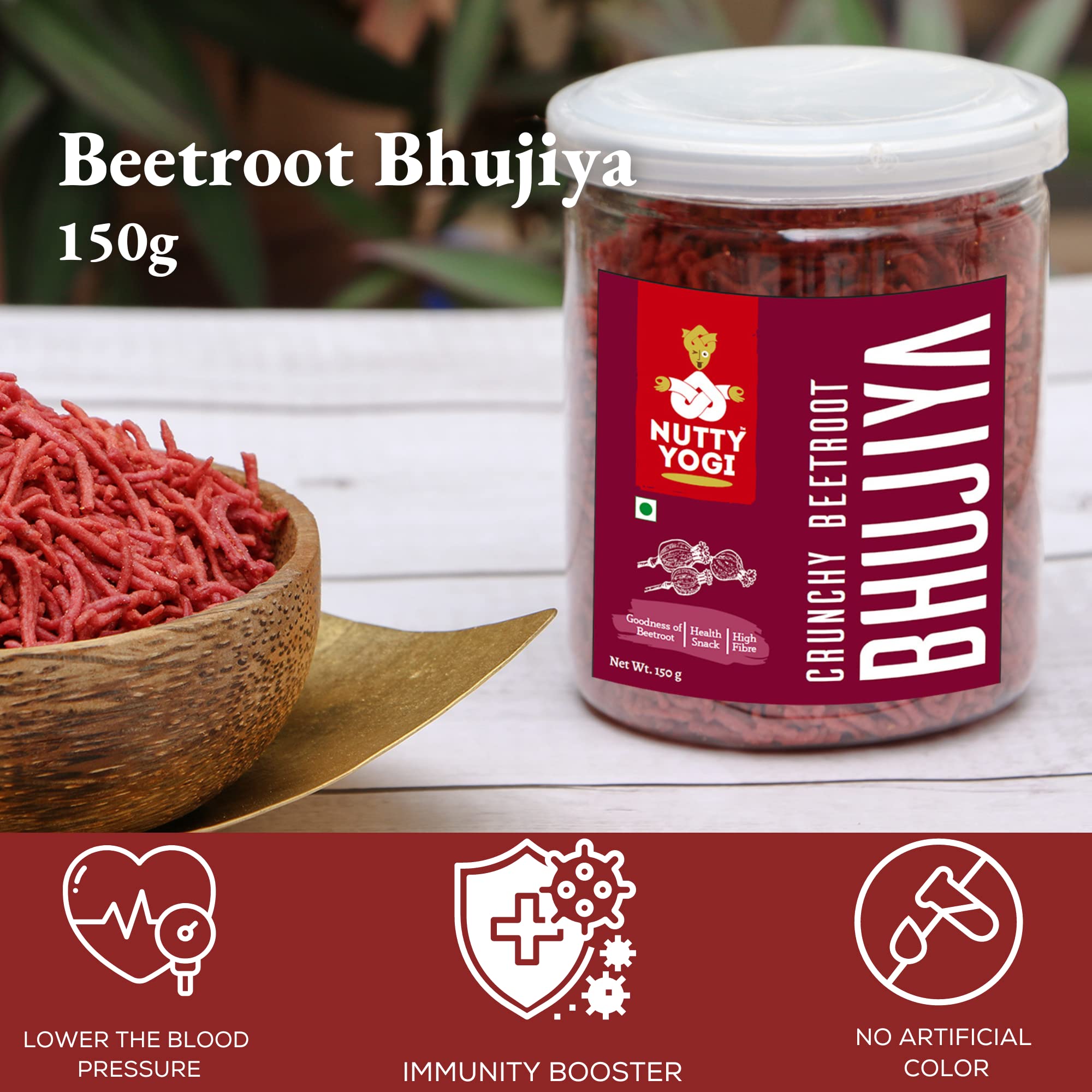 Nutty Yogi Diwali Gift Hamper for Family, Friends | Festive Gifting |Corporate Gifting I Healthy Snacks, Premium Gift Hamper | (Ragi Bhujiya 150g) | (Chatpata Magic Pops 40g) | (Ragi Chips 100g) | (Beetroot Chips 100g) | (Quinoa chips 100g) | 4