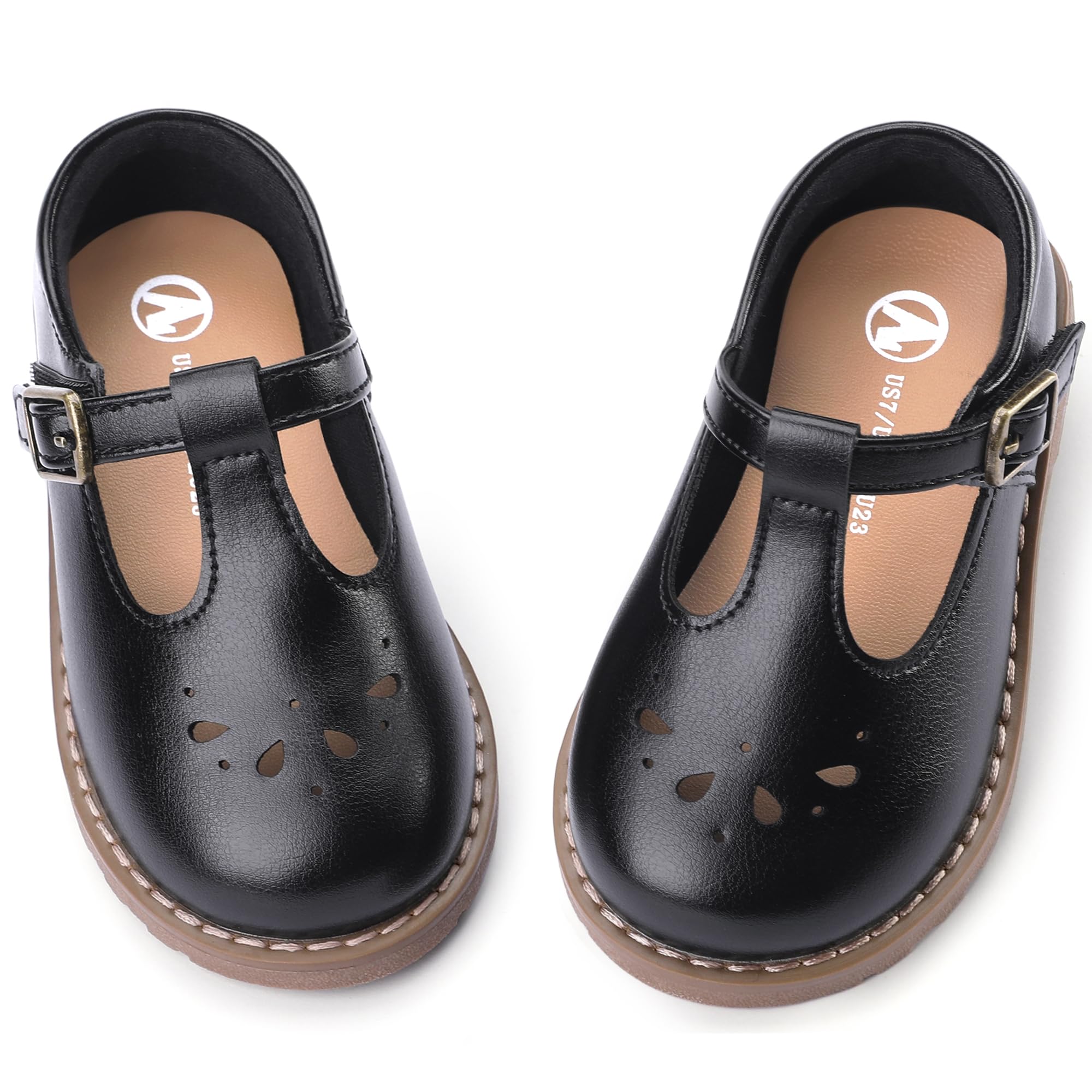 shoeslocker Toddler Girl Mary Jane Dress Shoes - Ballet Flats for Easter Party School Shoes