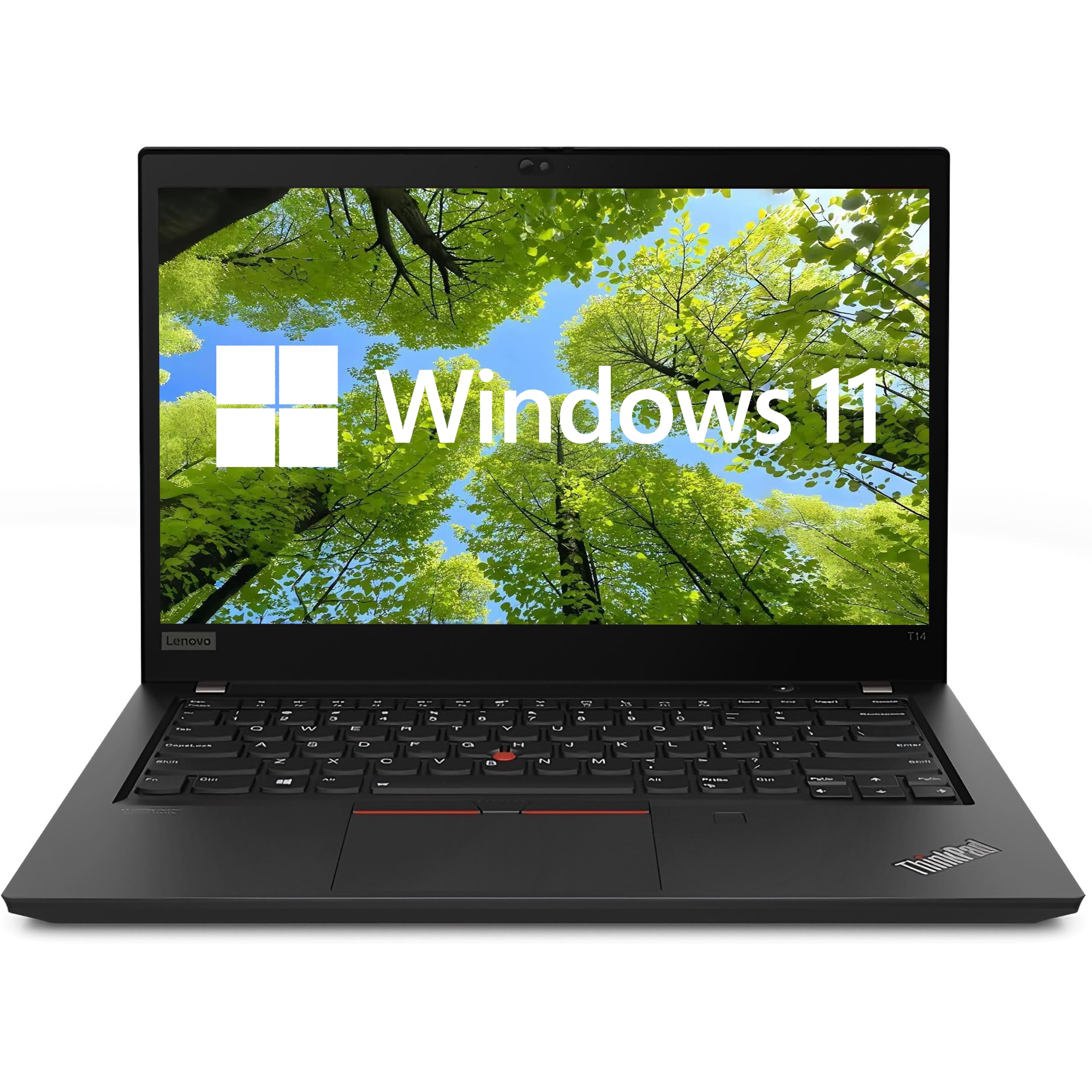 Lenovo ThinkPad T14 Laptop PC Win11 Pro, 14in FHD(1920x1080) Computer T14, 10th Processor, 16GB RAM, 512GB SSD, HDMI, US Qwerty Keyboard (Refurbished)