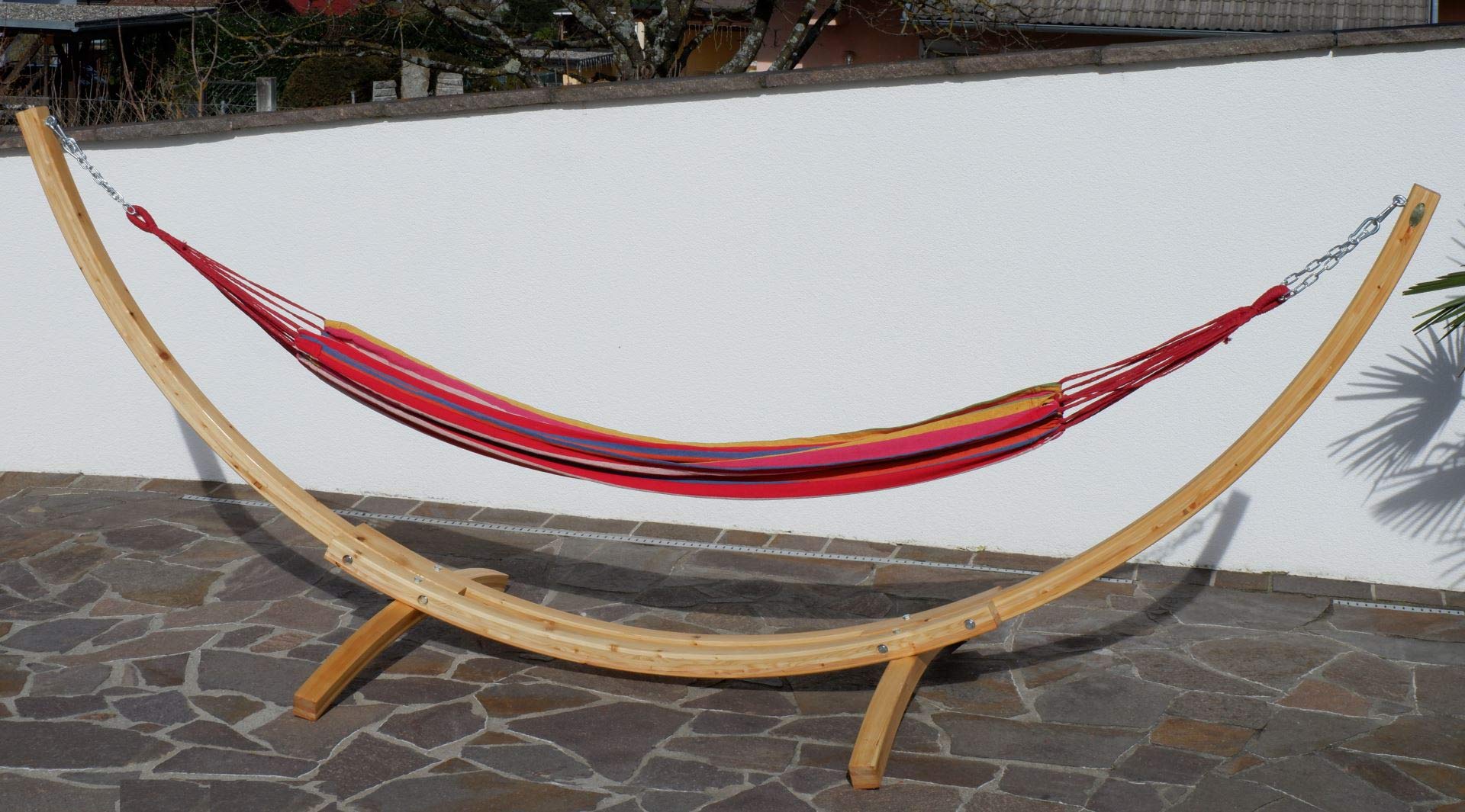 AS-S 350 cm suporte de Hamaca Madera de alerce Incluye Hamaca Natur Mona