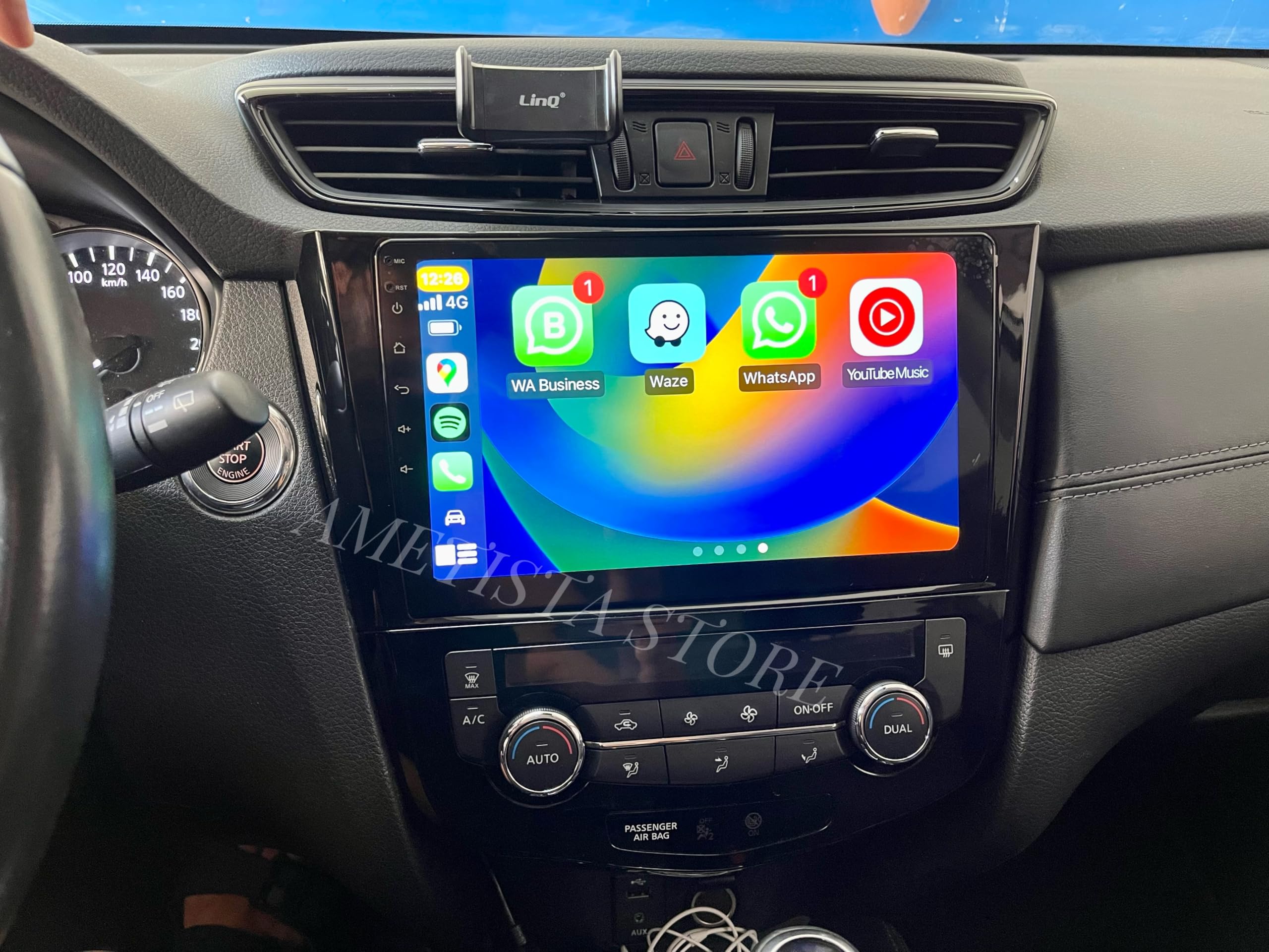 Android 14 Autoradio Navigatore per Nissan Qashqai J11 X-Trail T32 Rogue 10.1" Pollici Car Tablet Stereo Wireless Carplay Android Auto Bluetooth Radio, compatibile con le telecamere 360° Di Serie