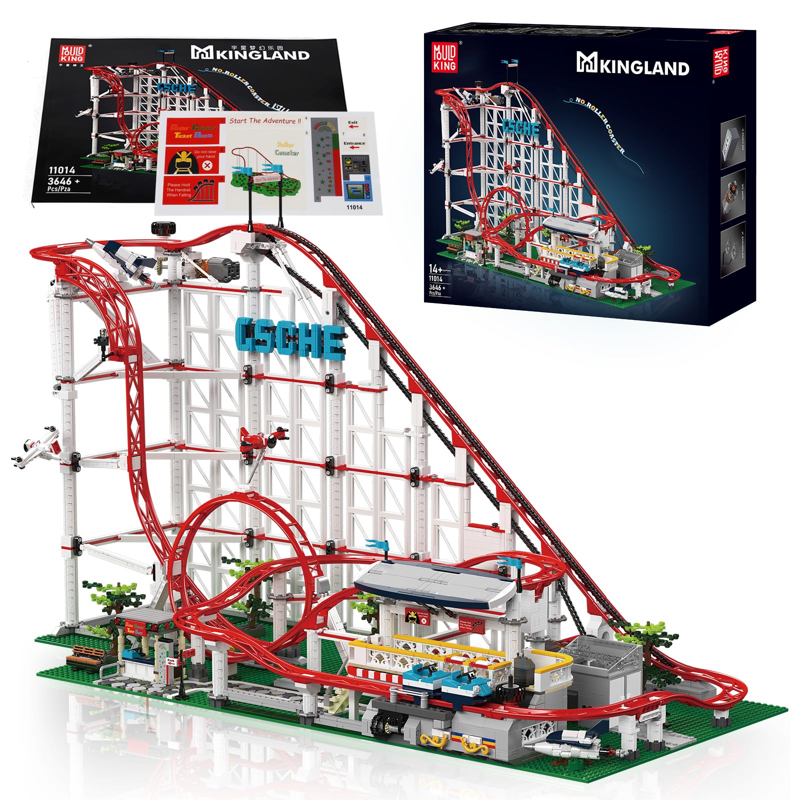 Amazon.co.jp: Mould King 11014科学技術コースターセット、3646部品