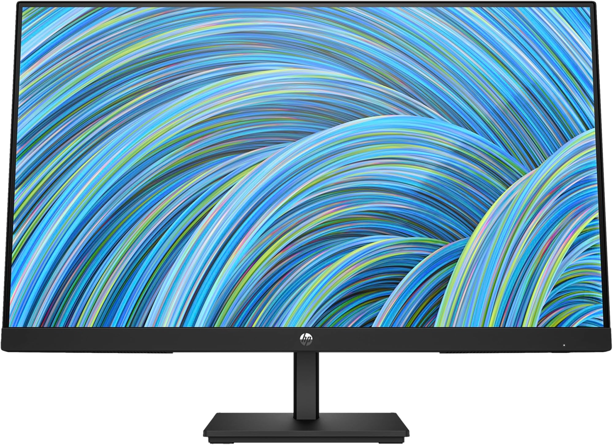 HP 24 Inch FHD Monitor | Full HD VA LCD Display | 75hz Refresh Rate | 250 Nits Brightness | 3000:1 Contrast Ratio | AMD FreeSync Technology | Adjustable Tilt | 1x HDMI 1.4, 1x VGA | Black | V24v G5: image 1 of 8