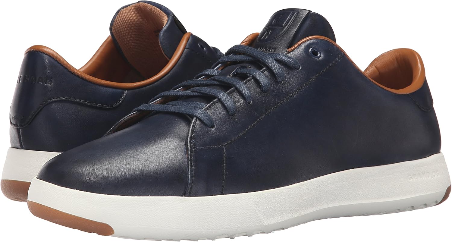 Cole Haan Men's Grandpro Tennis Oxford 7 Blazer Blue Hand Stain