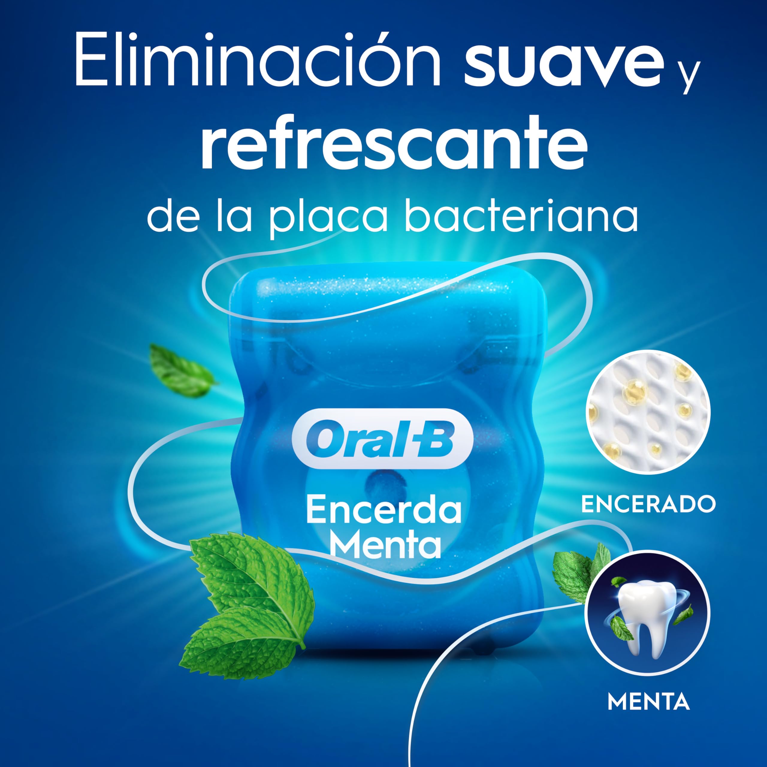 Oral-B Satin Tape Hilo Dental Encerado Para Espacios Estrechos, Seda Dental Con Sabor a Menta, Limpia Entre Los Dientes y Reduce La Placa, Cinta Dental Con Cera, Rollo De 50m — view 5