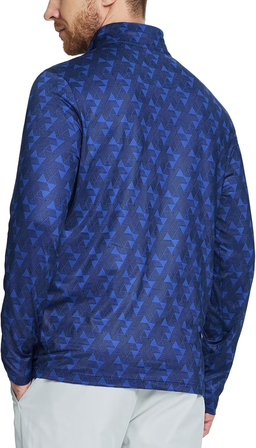 M MAELREG Quarter Zip Pullover Men Dry Fit Brushed Performance Long Sleeve Mock Neck Sports Golf 1/4 Zip Sweatshirts for Men - Image 4