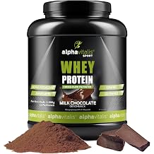Whey Protein Powder 1 kg - Delicious Protein Powder for Protein Shakes Strength Sports and Fitness - WPC Cross Flow Microfiltered CFM - Muscle Building Shake - Protein Shake Chocolate
