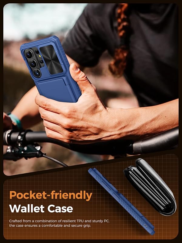 Vihibii for Samsung Galaxy S26 Ultra Case with 2X Screen Protector, Blue by Vihibii - Used condition - Image 9